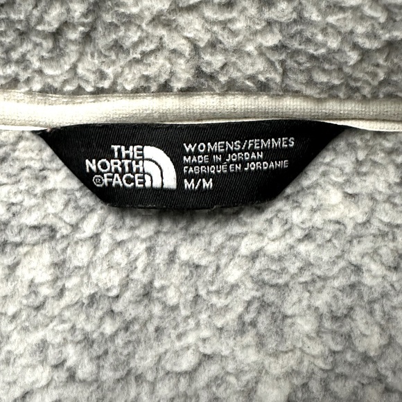 The North Face Women's Gray Long Sleeve Fleece‎ Zip Front Jacket Size Medium - Picture 5 of 7